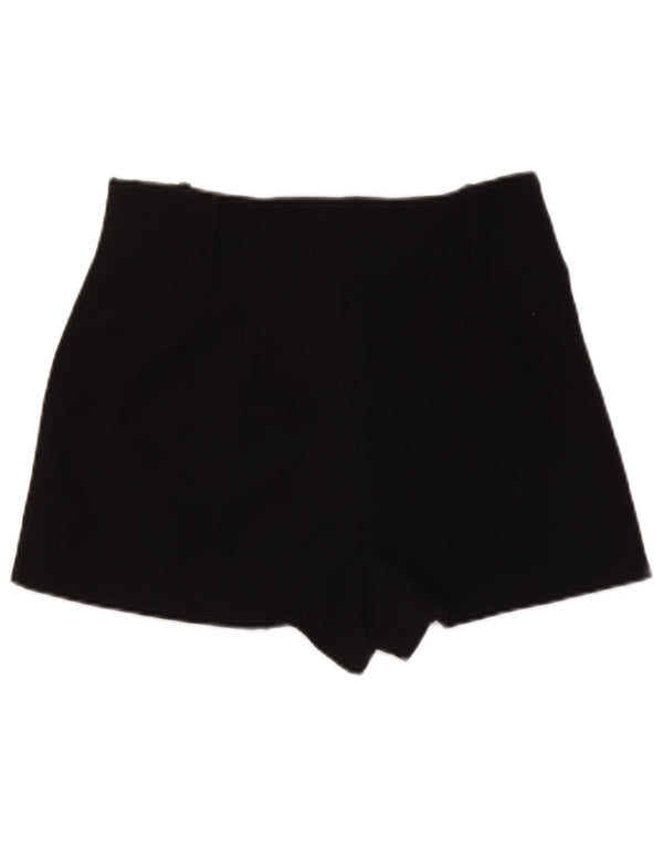 Pantaloni caldi a vita alta da donna Zara medi W28 poliestere nero