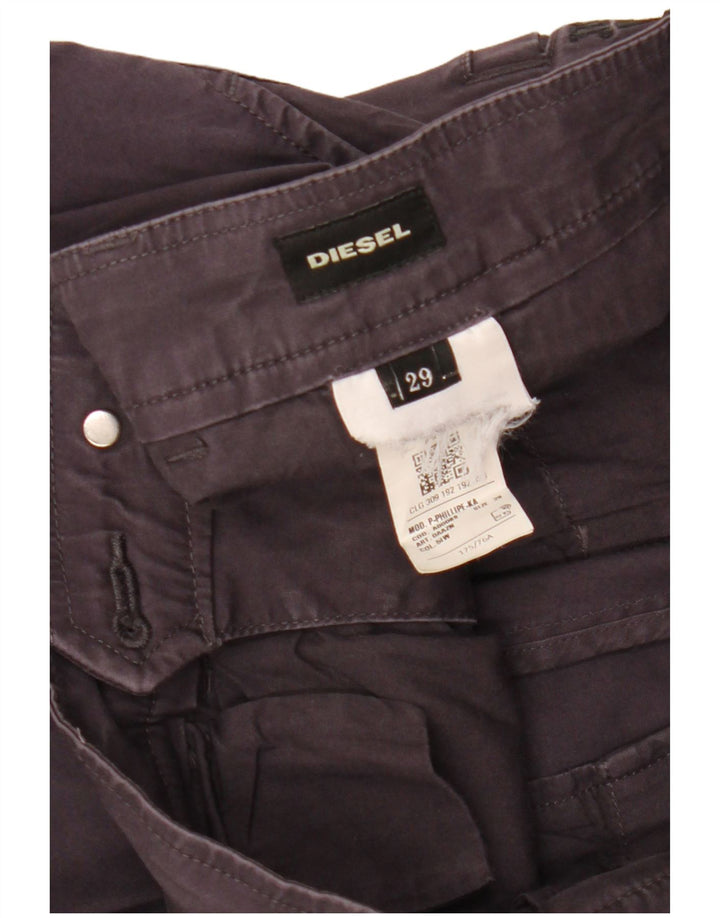 DIESEL Pantaloni cargo slim da uomo W29 L28 Viola
