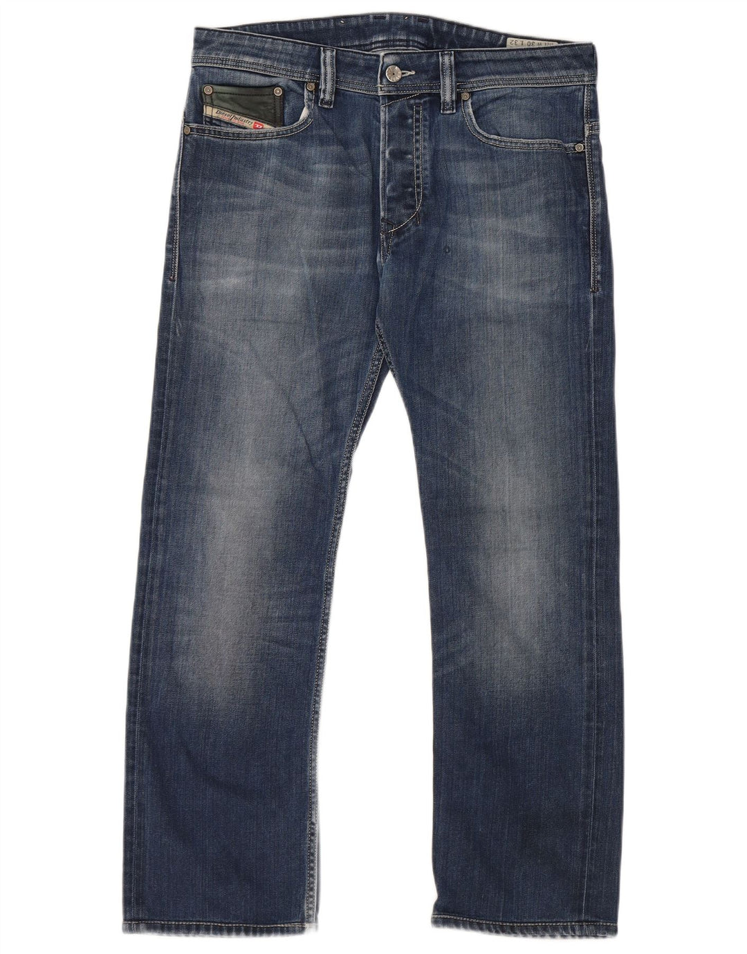 DIESEL Jeans dritti slim regolari Safado da uomo W30 L27 cotone blu