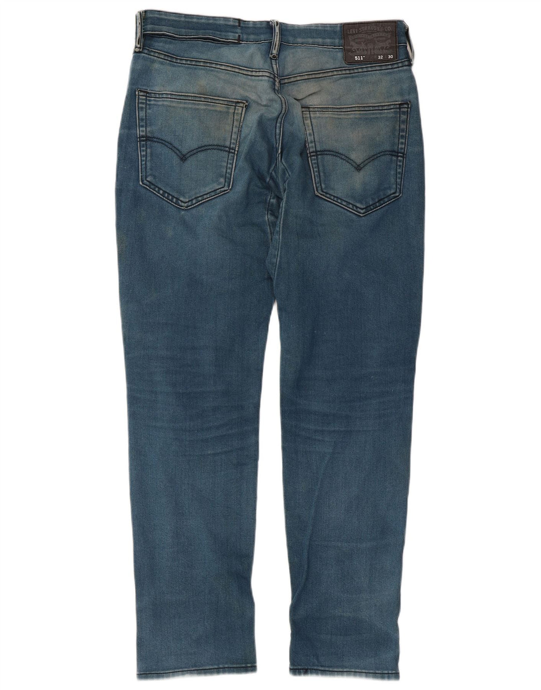 Levi's Uomo 511 Slim Jeans W32 L30 Cotone Blu
