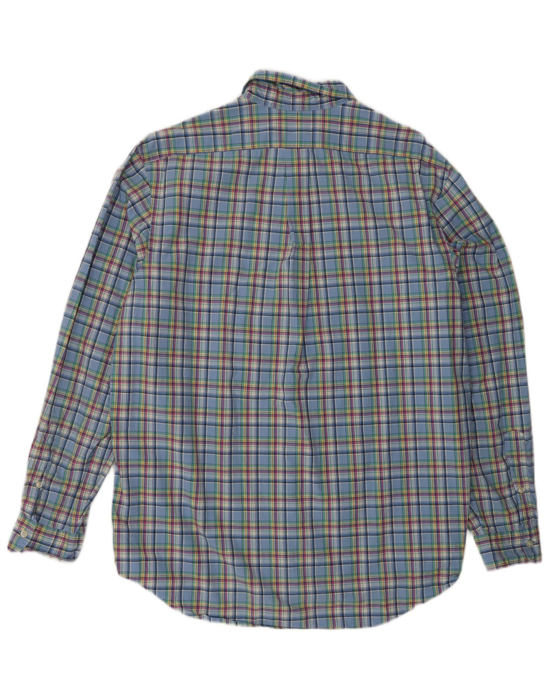 RALPH LAUREN Camicia da uomo XL in cotone a quadri blu