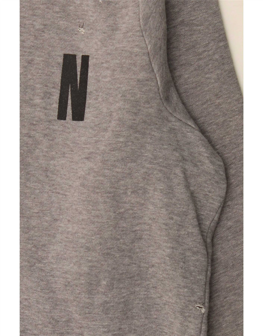 Felpa con grafica Jordan da uomo, grande, in cotone color block grigio
