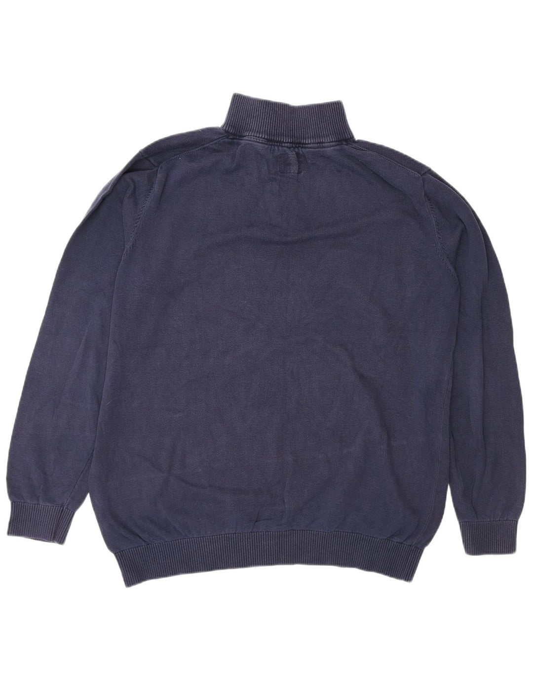 Maglione Joules da uomo con zip e collo XL in cotone blu navy