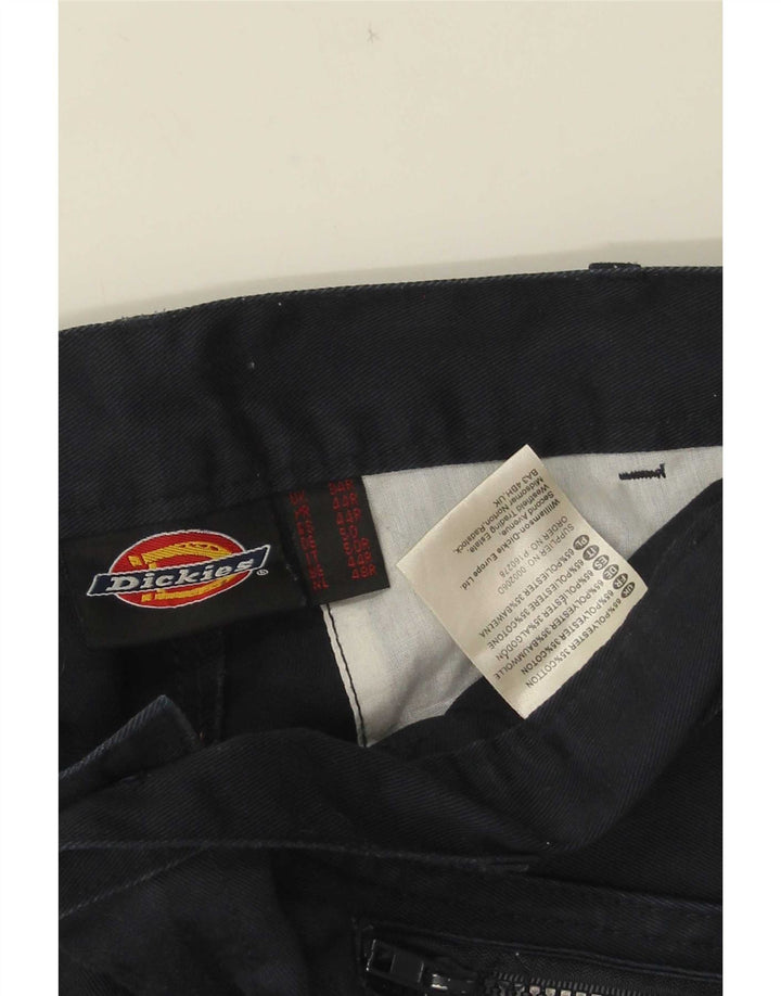 Pantaloni cargo dritti da uomo Dickies W34 L31 poliestere blu navy