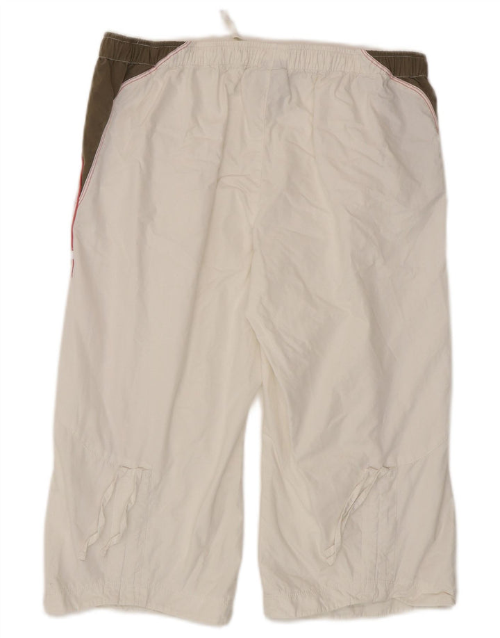 Pantaloncini sportivi Bermuda da donna LOTTO UK 16 Large White Colourblock