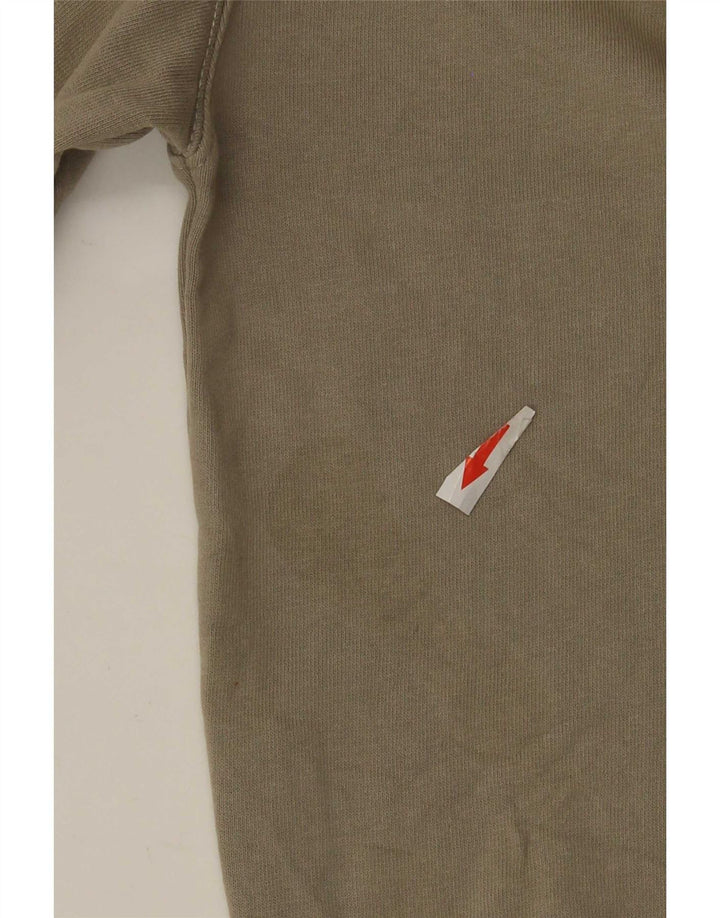 Felpa oversize da donna Zara, maglione UK 10, piccolo cotone kaki
