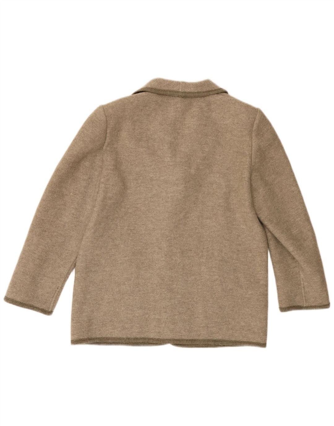Giacca blazer da donna a 5 bottoni VINTAGE UK 16 grande beige