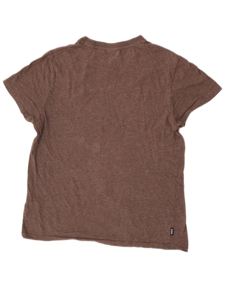 T-shirt da uomo Superdry Top XL in cotone marrone