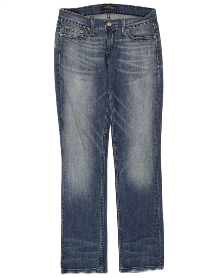 Levi's Donna 504 Jeans dritti super bassi US 7 Medio W29 L31 Cotone blu