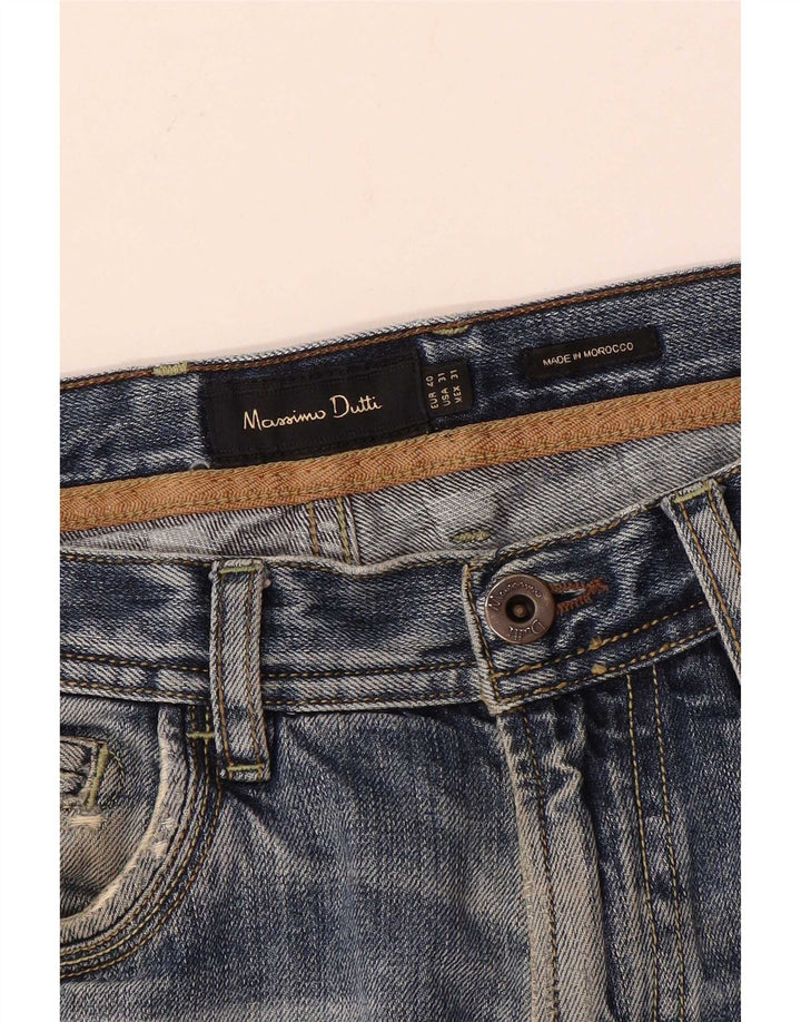 Jeans dritti da uomo Massimo Dutti EU 40 Medio W31 L28 Blu