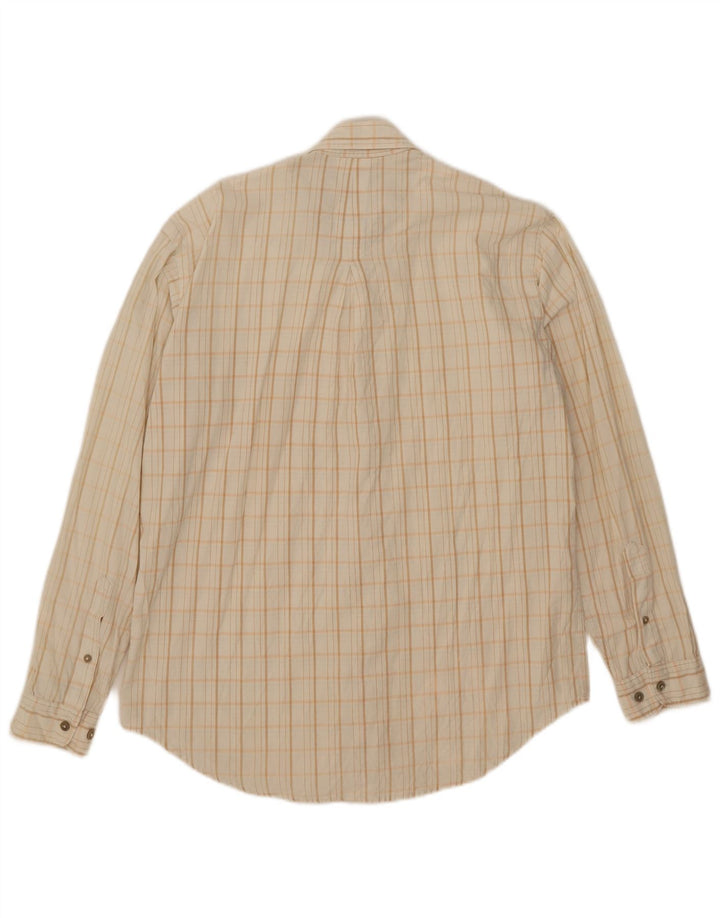 Camicia da uomo Marlboro Classics a quadri beige medio