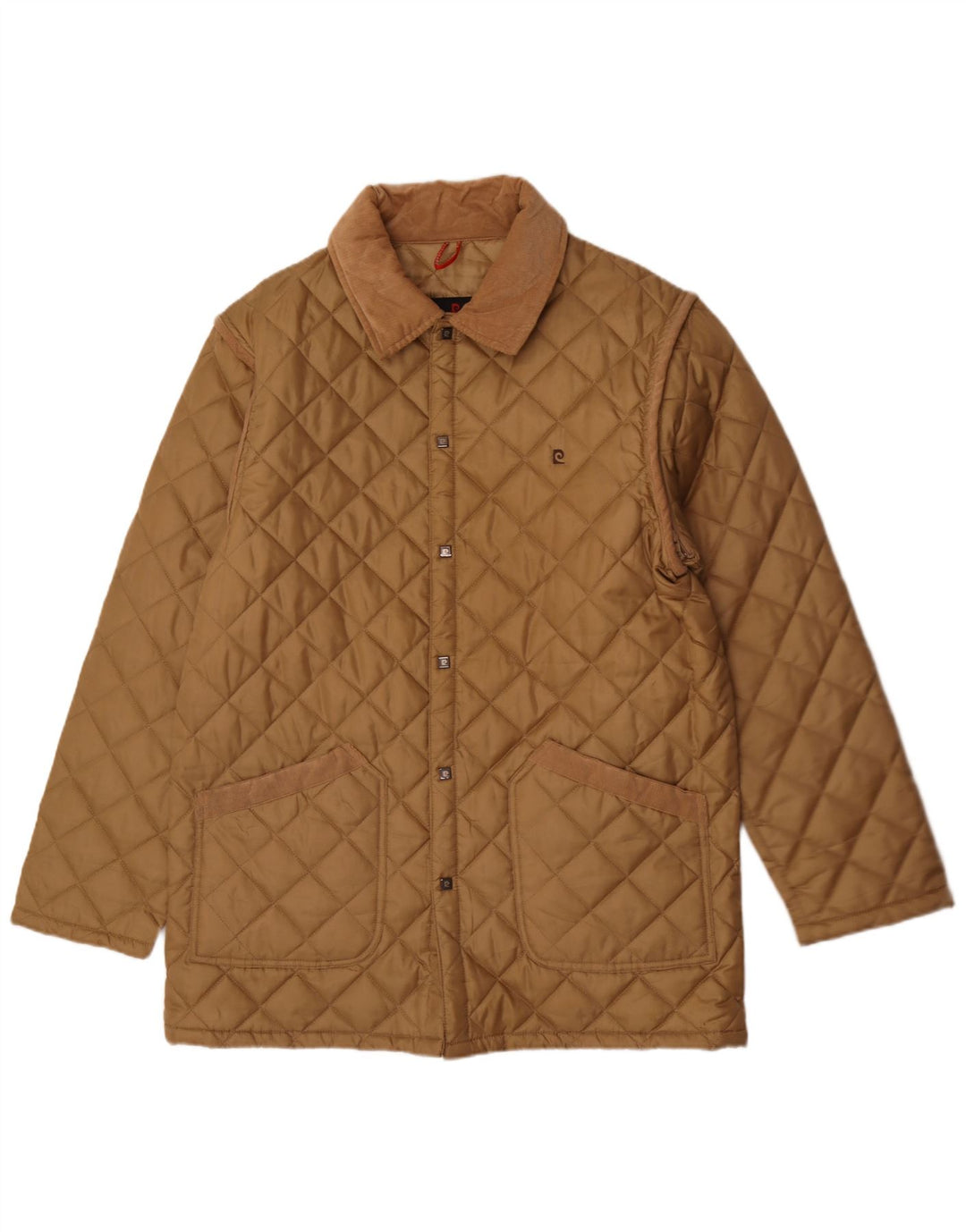 Giacca trapuntata da uomo Pierre Cardin UK 40 Large Beige Poliestere