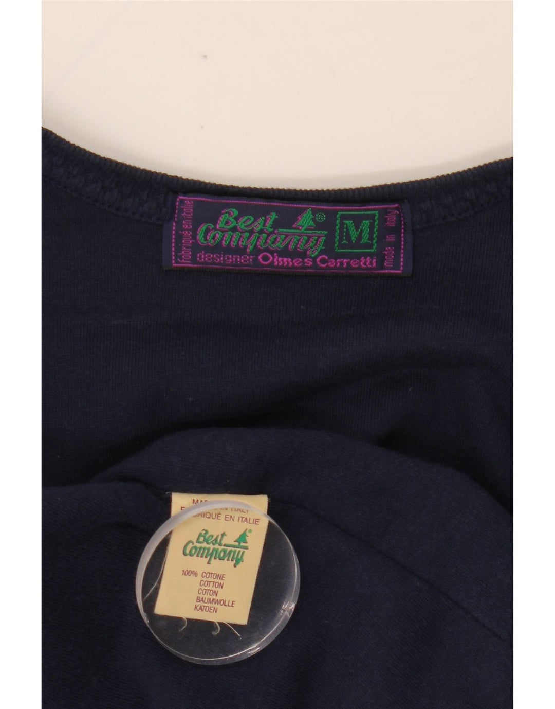 BEST COMPANY Top cardigan corto da donna UK 14 medio blu navy floreale