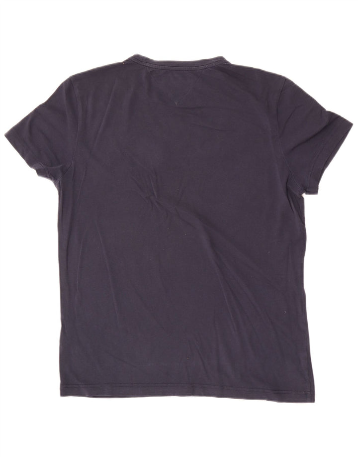 T-shirt da uomo Tommy Hilfiger Top Large in cotone blu navy