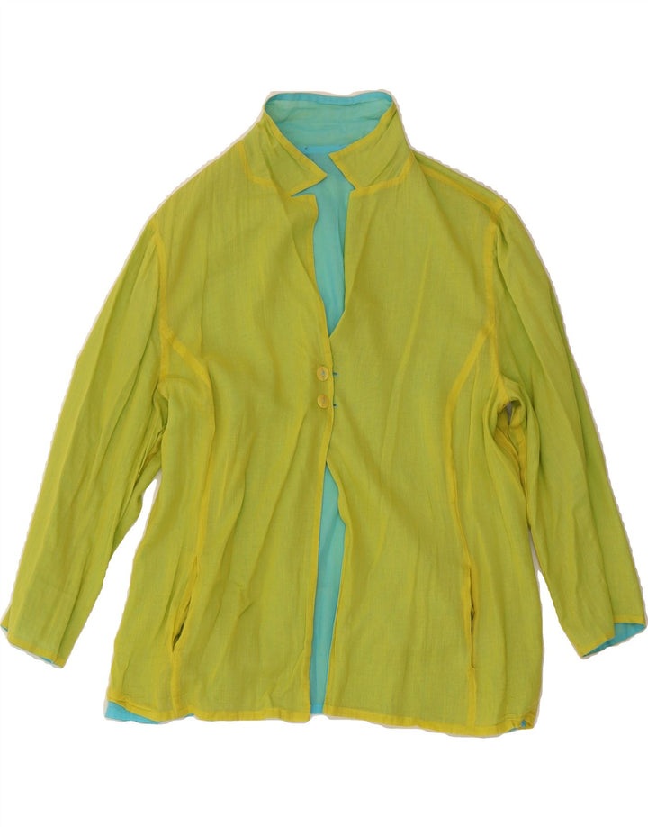 JUNGLE KENZO Womens Reversible 3/4 Sleeve Blazer Jacket IT 44 Medium Blue Vintage Jungle Kenzo and Second-Hand Jungle Kenzo from Messina Hembry 