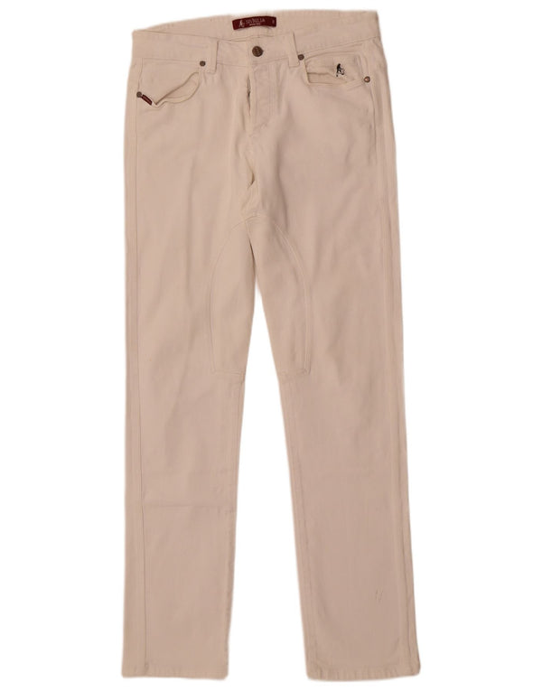 Jeans dritti da uomo SIVIGLIA W31 L32 in cotone bianco