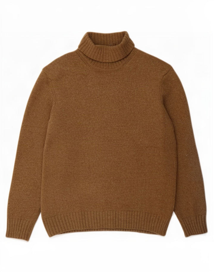Maglione Zara da uomo con collo alto e maglione grande in lana beige