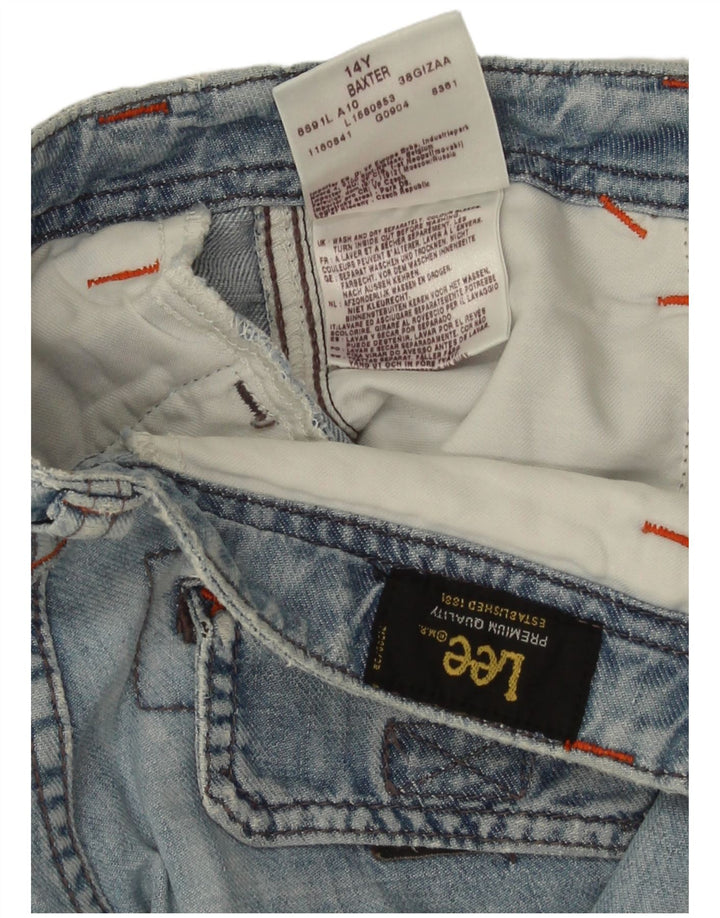 Pantaloncini di jeans Lee Baxter da ragazzo 13-14 anni W28 cotone blu