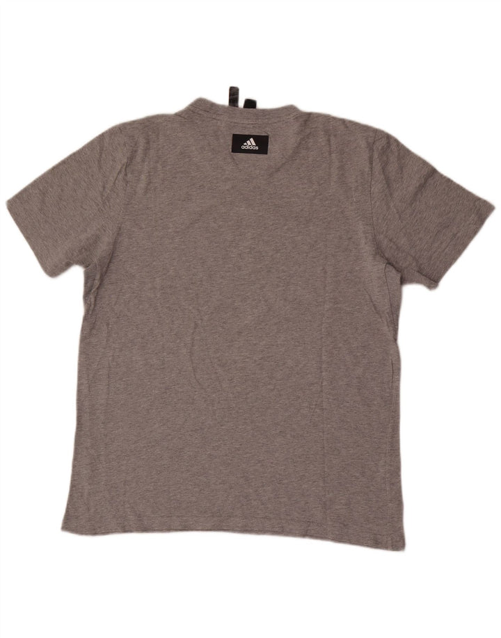 T-shirt grafica da uomo Adidas Top grigio medio