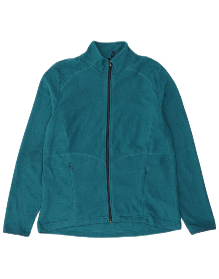 Giacca in pile da donna Marks & Spencer UK 14 Large Blu Poliestere