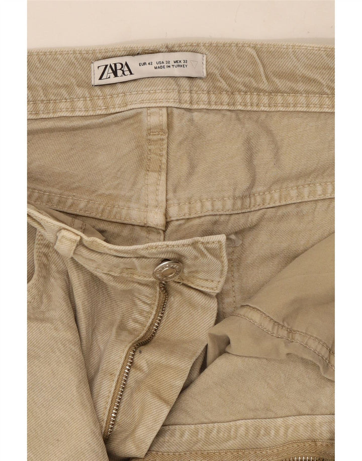 Jeans affusolati da uomo Zara EU 42 Large W32 L23 Beige
