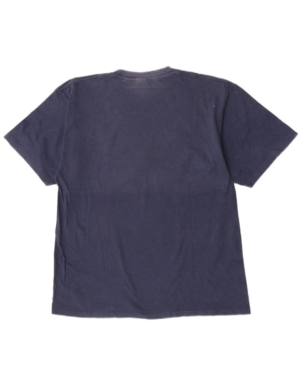 T-shirt grafica da uomo Champion Top 2XL cotone blu navy