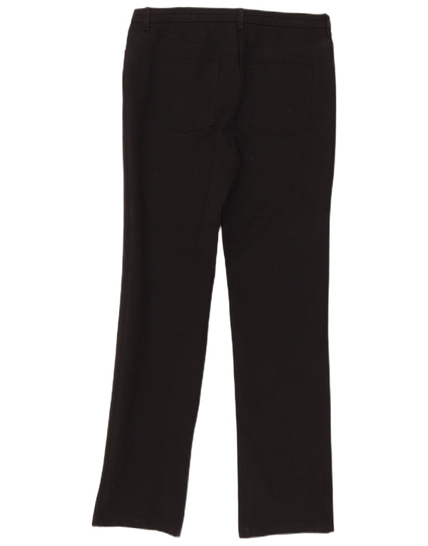 Pantaloni casual slim da donna Marks & Spencer UK 12 medi W38 L30 neri