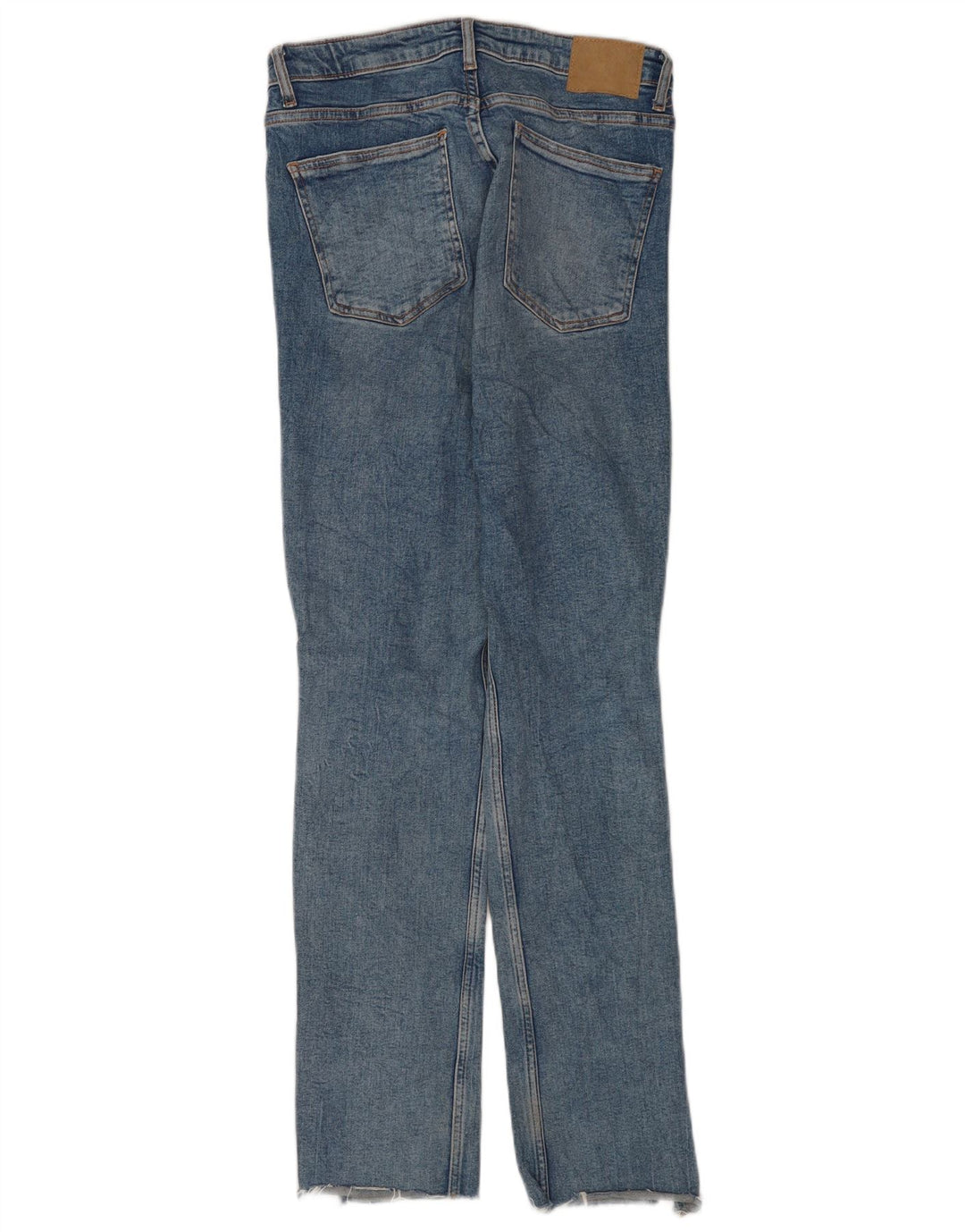 Jeans slim invecchiati da donna Zara EU 40 medio W30 L31 cotone blu
