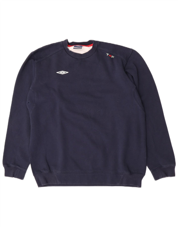 Felpa da uomo Umbro maglione grande blu navy