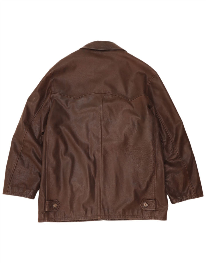 Giubbotto Pelle Uomo Conbipel IT 52 XL Pelle Marrone