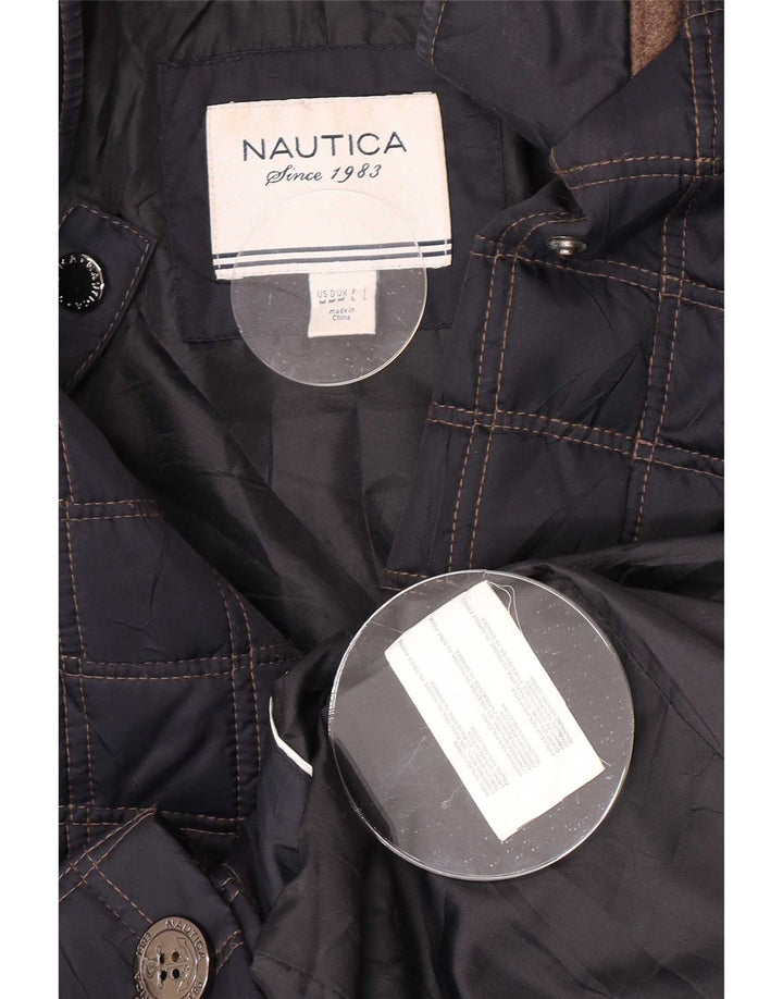 Giacca trapuntata da donna Nautica UK 14 poliestere medio blu navy