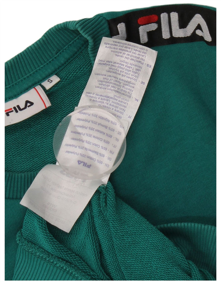 Fila Felpa grafica da uomo Maglione piccolo cotone verde