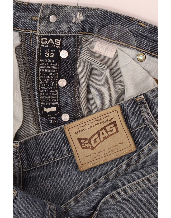 Jeans dritti Boston da uomo Gas W32 L30 cotone blu