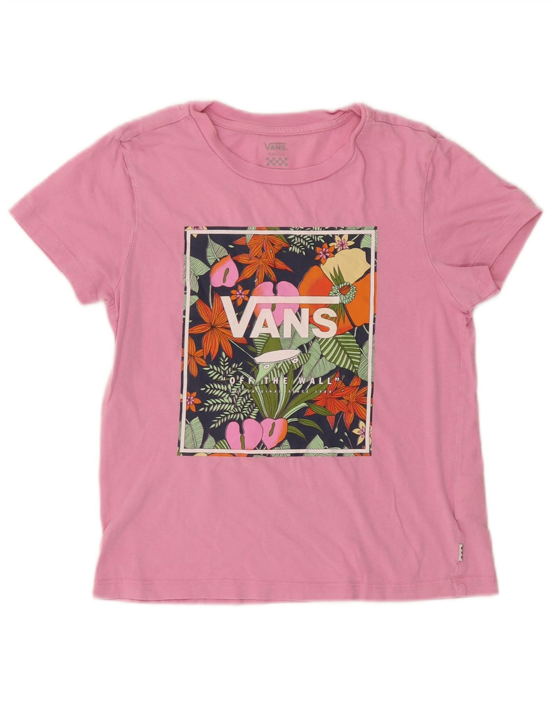 T-shirt grafica da donna Vans UK 10 piccola rosa