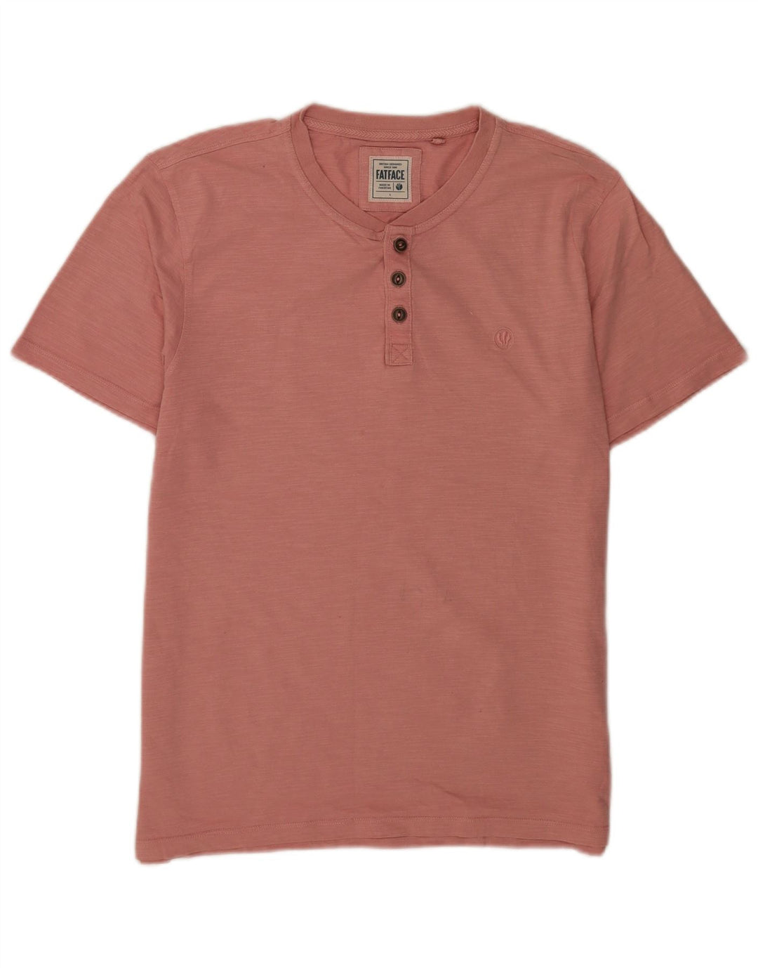 T-shirt da uomo Fat Face Top grande in cotone rosa