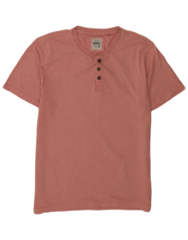T-shirt da uomo Fat Face Top grande in cotone rosa