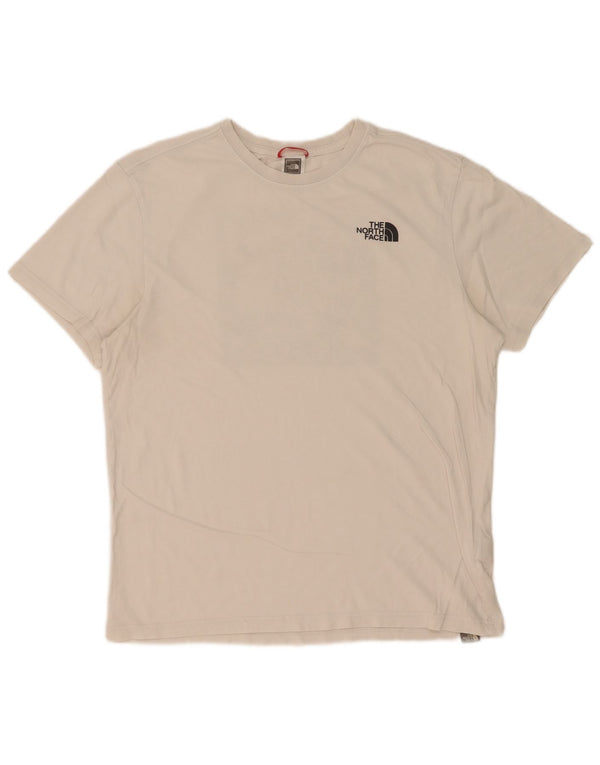 The North Face Mens Graphic T-Shirt Top Medium White Cotton