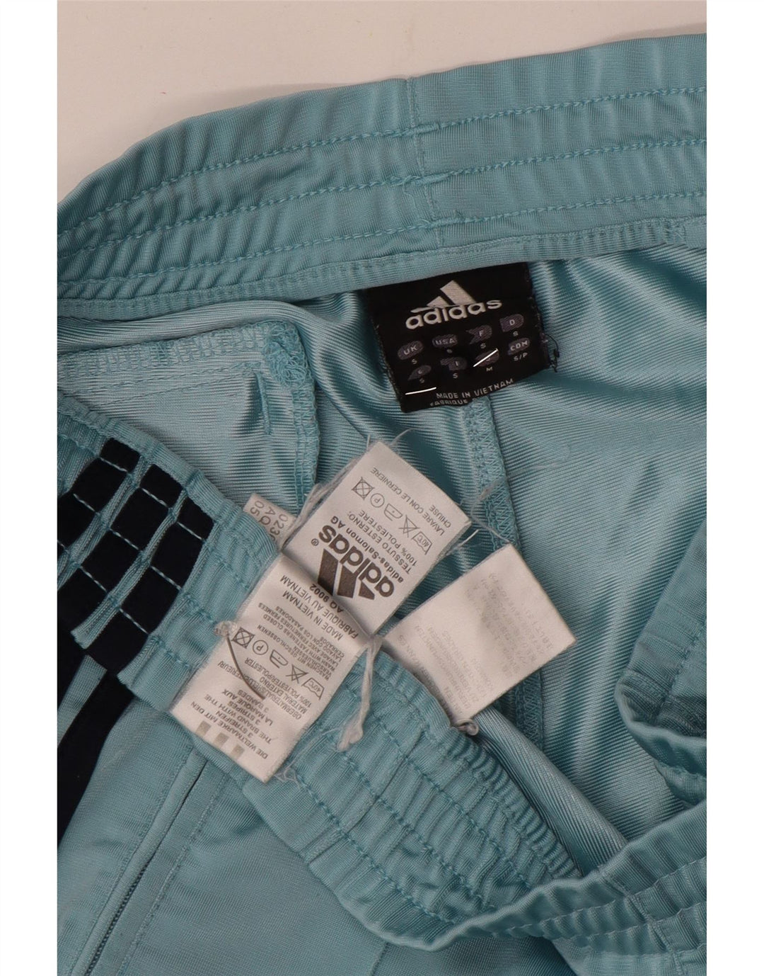 Pantaloncini sportivi da uomo Adidas piccoli in poliestere blu