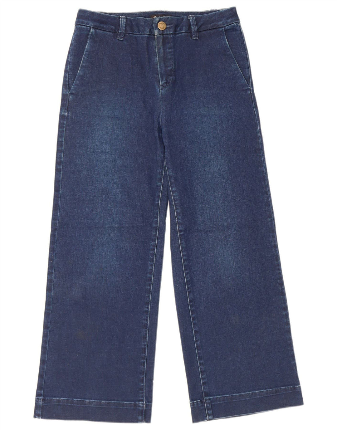 Jeans crop a gamba larga da donna Massimo Dutti W26 L23 Blu