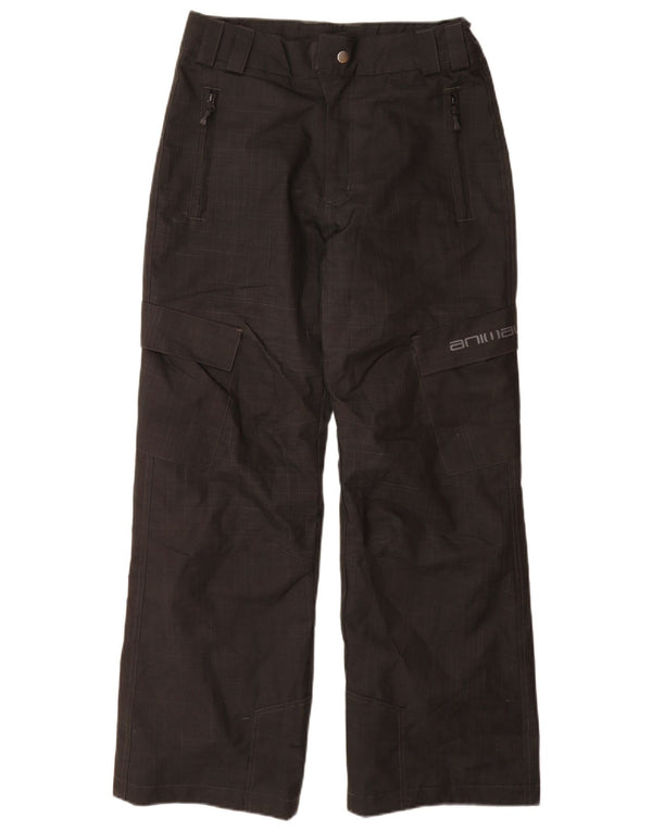 Pantaloni cargo giacca a vento Animal Boys 13-14 anni W30 L30 a quadri grigi