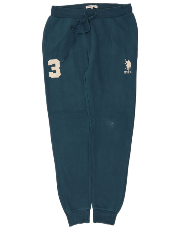 Polo Assn. Pantaloni da tuta con grafica da uomo Joggers medio blu navy