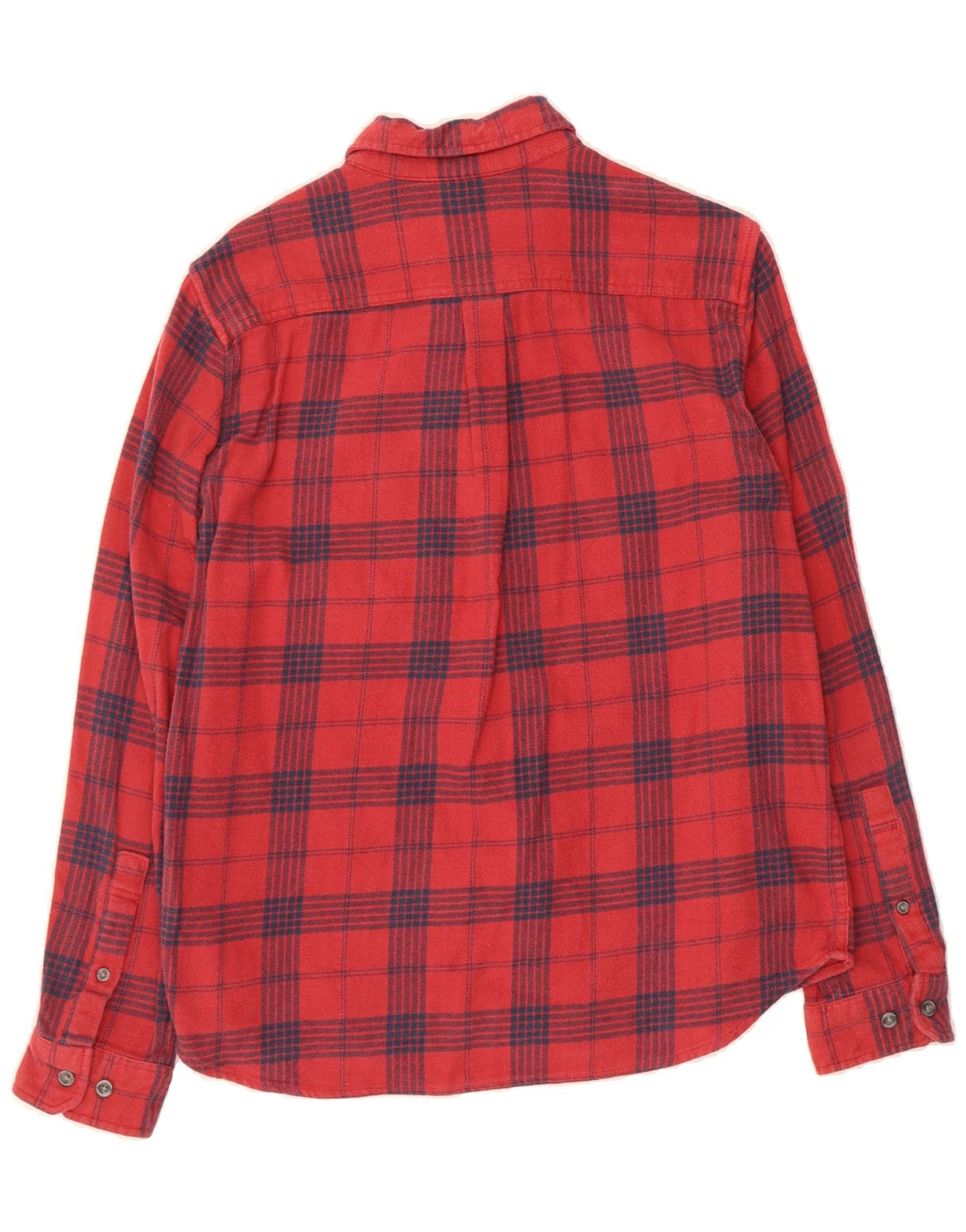 EDDIE BAUER Mens Flannel Shirt Large Red Check Cotton Vintage Eddie Bauer and Second-Hand Eddie Bauer from Messina Hembry 