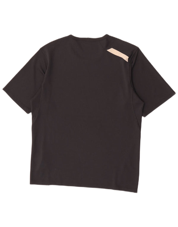 T-shirt da uomo Nike Top media nera in poliestere