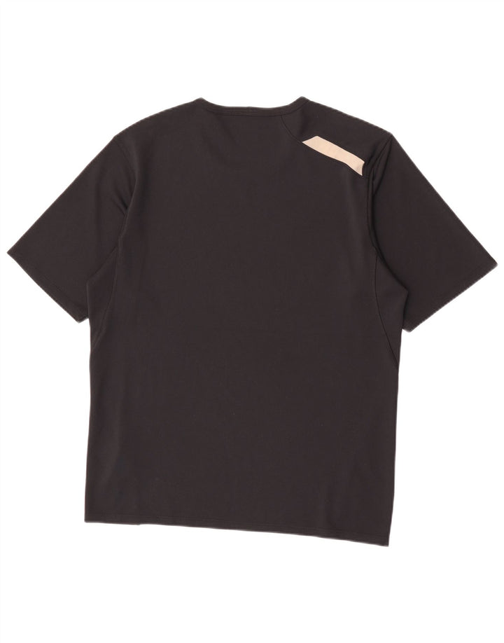 T-shirt da uomo Nike Top media nera in poliestere