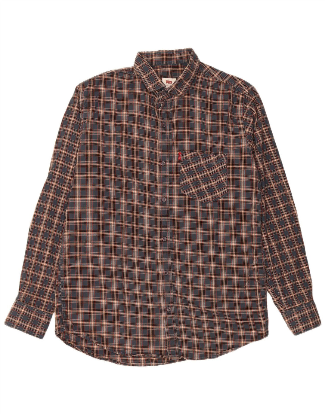 Camicia Levi's da uomo slim fit XL blu navy a quadri