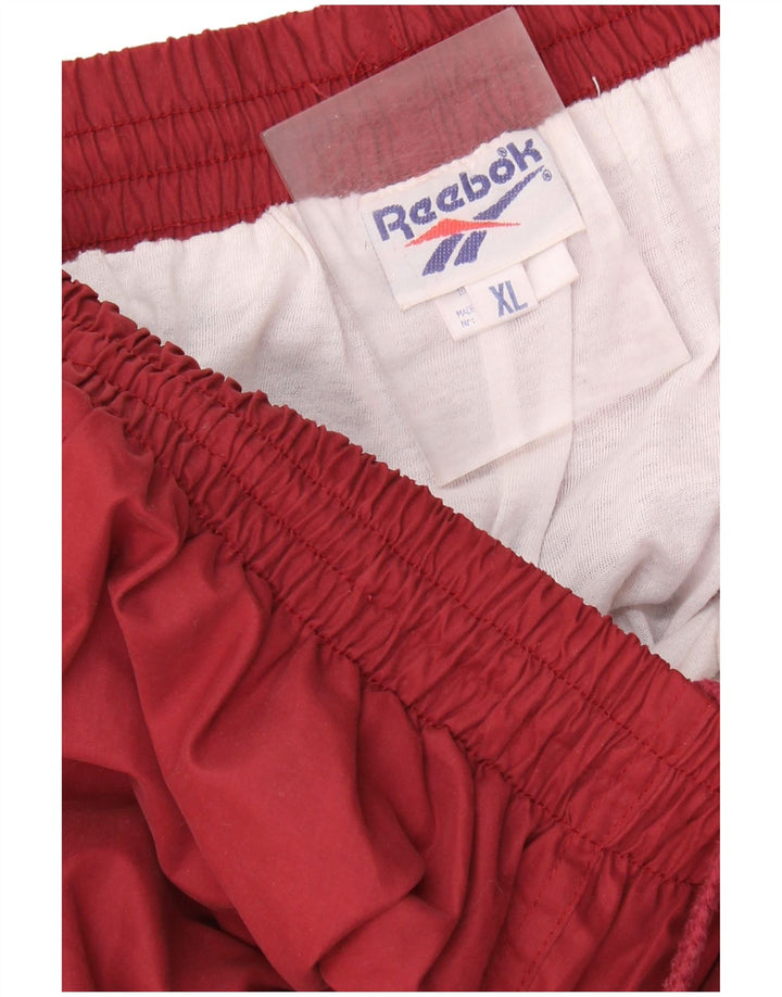 REEBOK Pantaloni da tuta da uomo Joggers XL Bordeaux Poliestere