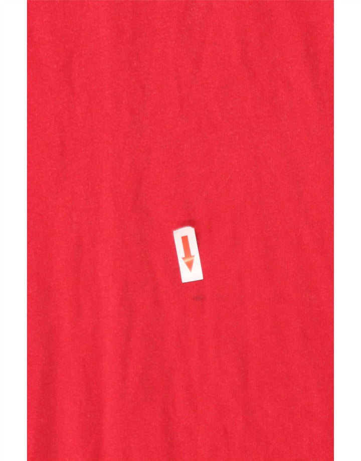 Reebok T-shirt da uomo Top Medium Red Cotton