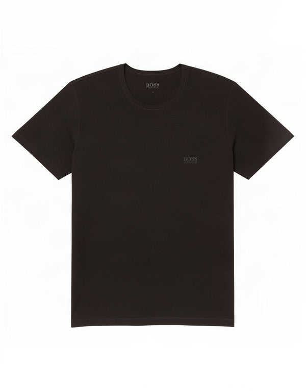 T-shirt da uomo Hugo Boss Top grande in cotone nero