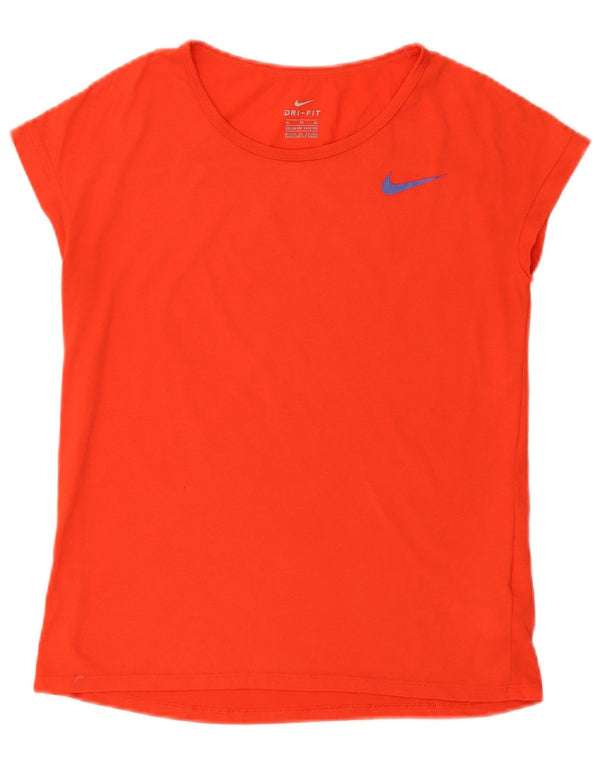 T-shirt Nike Bambina Dri Fit Top 13-14 anni XL Arancione Poliestere