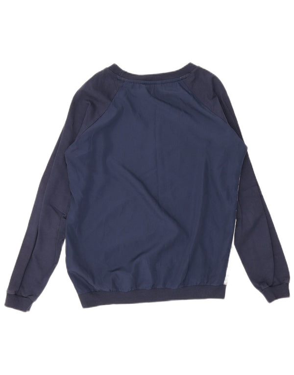 Guess Felpa oversize da donna Maglione UK 6 XS Poliestere floreale blu navy